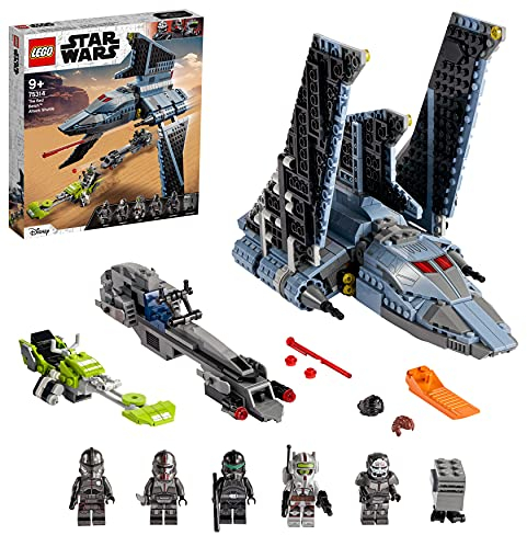 LEGO 75314 Star Wars La Navette d'Attaque du Bad Batch, Jouet pour Enfants de 9 ans et Plus avec 5 Figurines LEGO Star Wars
