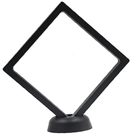TOSSPER 3D Schweberahmen Schatten Vitrine Platz Münze Anhänger Box Schmuck Organisation Platte 117 * 117mm