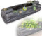 bmf-versand Pflanzschale Beleuchtet Baumstamm - Solarlampe für Außen - Solarleuchte Balkon Blumentopf - Solarlampe 45 cm Grau - Außenleuchte LED Boden - Gartenlampe Solar Wetterfest - Pflegetuch