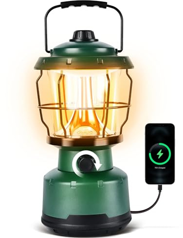 LED Camping Lantern, Rechargeable Batteries Powered Lanterns 2500LM, Water Resistant Emergency Lantern for Power Outage, Hurricane, Hiking