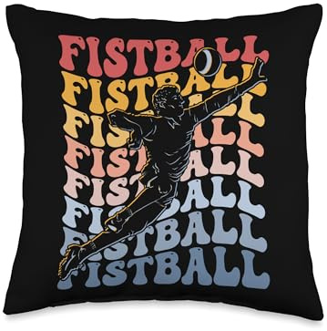 Fistball Gifts Fistball Groovy Throw Pillow, 16x16, Multicolor