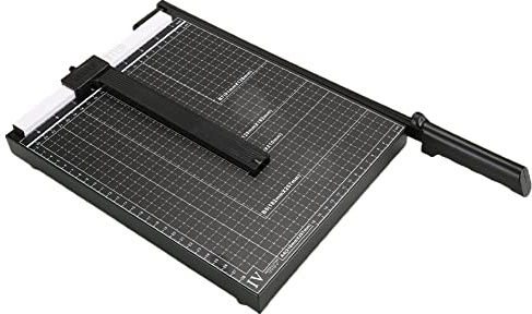 iFutniew Paper Cutter for School and Office Professional Photo Cutter Lever Cutter Photo Cutter Black A4