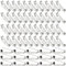 200Stück Sicherheitsnadeln für Broschen Verschluss für Rückseite, Broschennadeln Safety Pin Silber 0.7in Sicherheitsnadel Metall Broschen Sicherheitsnadeln Brooch Pins for DIY Crafts Schmuck Handwerk