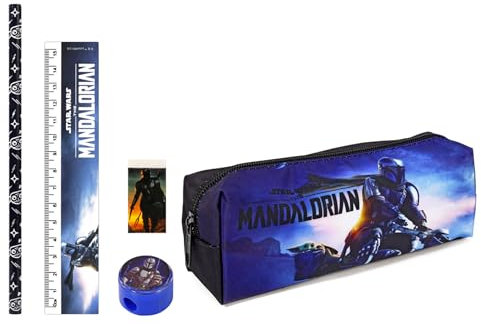 TDL Mandalorian Federmäppchen und Schreibwaren-Set, blau, Federmäppchen