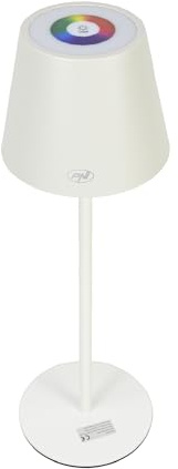 PNI LTW05 Lampe de table RVB 3 W avec batterie rechargeable USB Blanc