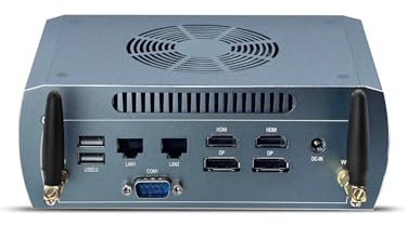 SJRC AMD Ryzen 5 7640HS Mini PC, 2 Port i226V 2.5GbE LAN Micro Computer Dual M.2 PCIe4 x 4 NVMe, Gaming PC AI Support 8K Quad Display, WiFi6/BT5.2, Barebone (NO RAM/SSD/System)