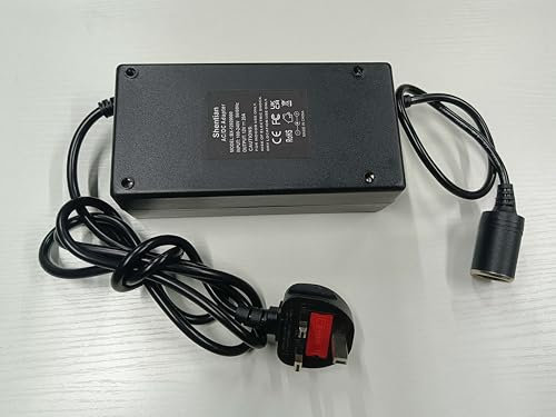 Shentian Power Supply Cigarette Lighter Socket AC to DC Adapter 110V-240V to 12V 20A Car Power Charger Converter (12V 20A Adapter)