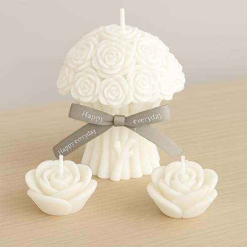 Nexum 3 moldes de silicona con forma de flores, bolas, rosas, velas, moldes de silicona, moldes para velas, moldes de silicona Raysin para regalo para mamá