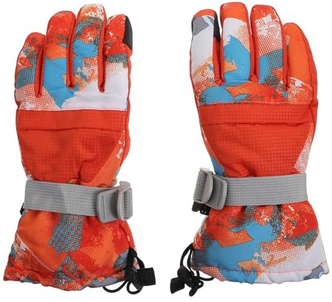 Healeved Guanti Invernali Impermeabili Guanti da Sci Design Graffiti per Attività all Aperto come Ciclismo Alpinismo e Pesca