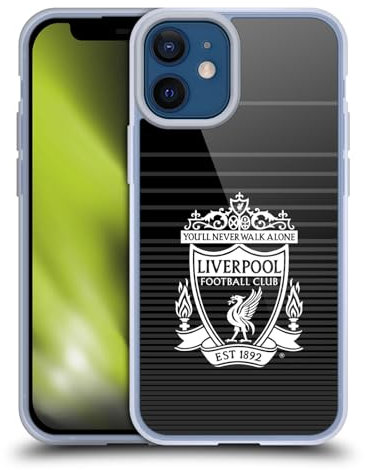 Head Case Designs Officially Licensed Liverpool Football Club White Third Crest Designs Gel Case [Military Grade Protection] Compatible with Apple iPhone 12 Mini and Compatible with MagSafe