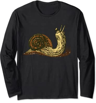 Ornamental gourd / snail hybrid. funny sketch artistic Long Sleeve T-Shirt