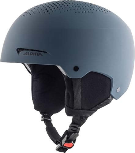 ALPINA ARBER Skihelm mit Visier, Ink matt, 58-61 cm