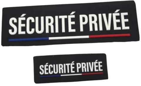 ATEQ UNIFORMES Pannband med 2 kardborre 3D Private Safety – taktisk lapp – svart, svart, 28 cm