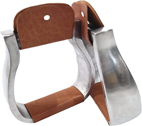 Sport Tent Steigbügel Western Leder Aluminium Reitbügel Paar Bügel Steigbügeleisen & -tritte für Reiten Zubehör Pferdesport