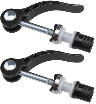 Create idea 2Pcs M6 × 65mm Bike Quick Release Seatpost Clamp Bicycle Seat Bolt Tube Lengthen Lock Nut Saddle for Road Bike Mountain Bike, Black