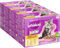 WHISKAS Junior Nassfutter Portionsbeutel Multipack, Geflügelauswahl in Gelee, 12 x 85g
