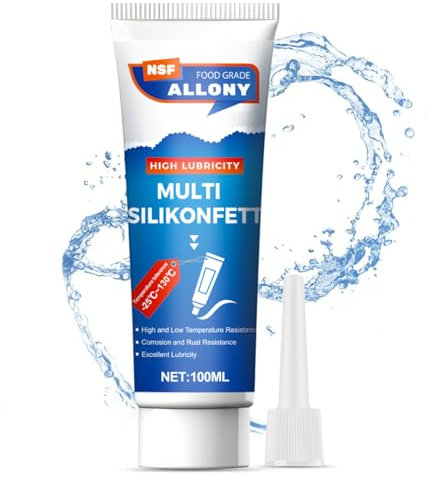 ALLONY 100ml Silikonfett für Kaffeevollautomaten, Silikonfett für Dichtungen, Silicone Grease, Geeignet für Allgemeines Fett für Kaffeemaschinen, Dichtungen, O-Ringe