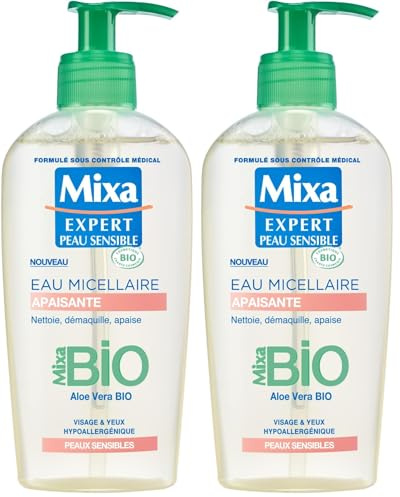 Mixa BIO - Eau Nettoyante Démaquillante - Peau Sensible - 200 ml