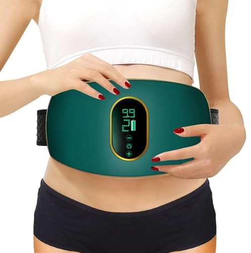 Massaggiatore Vibrante Addominale, Cintura per Massaggio Addominale - Dispositivo di Allenamento con Vibrazioni in Vita Regolabile - Multifunzionale per Addome, Glutei, Gambe, Schiena