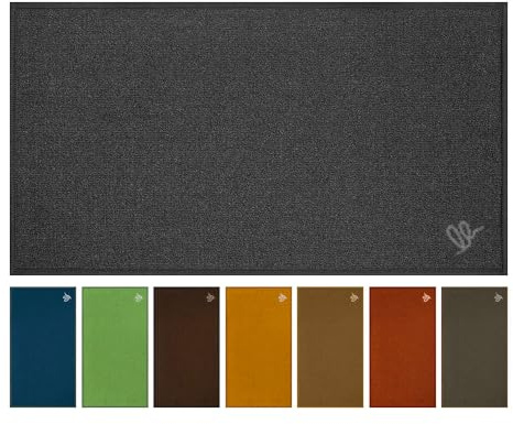 OLIVO.shop Tappeto Cucina Moderno Multiuso, Lavabile 50x130 cm SMART | Passatoia Cucina Antiscivolo Lavabile,Tinta Unita, Corsia Corridoio, Ingresso, Lavanderia, Vari Colori e Misure, GRIGIO