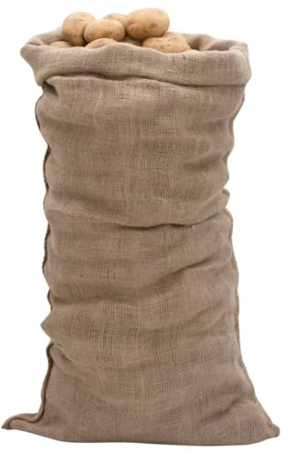 Lot de 5 sacs en jute 65 x 135 cm 100 % jute 220 g/m² Sac naturel pour stockage, transport, jardin, décoration, robuste et polyvalent pour la vie quotidienne, l'extérieur, le travail