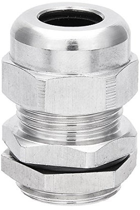 sourcing map PG11 Prensaestopas Metal Conector impermeable contratuerca Sujetador relleno