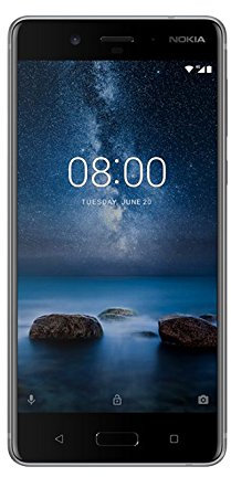 Nokia 8 Smartphone Portable débloqué LTE (Ecran: 5,3 Pouces - 64 Go - Nano-SIM - Android) Acier