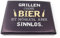 1x Sitzpolster für Getränke- und Bierkisten, Grill ohne Bier, 44x34x5cm, Kunststoff