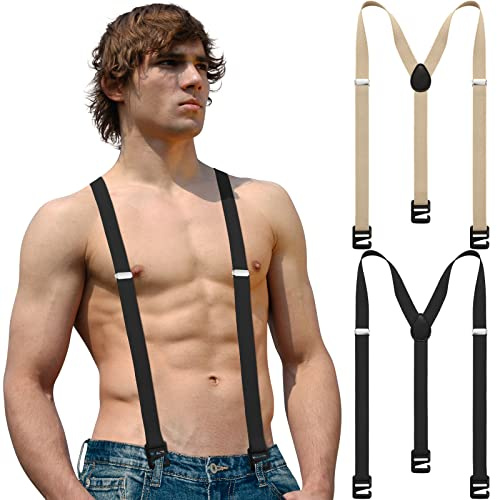 Janmercy 2 tirantes ocultos para hombre, senderismo, invierno al aire libre, pantalón de esquí
