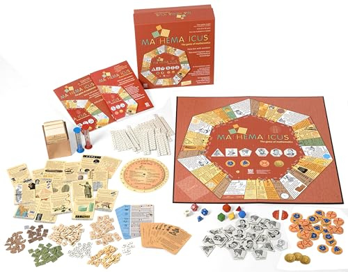 Mathematicus STEM Math Board Game - [English Edition] Where Numbers Meet History. Explore The multicultural World of Ancient Mathematics and Calculation Tools - 2-5 Players Challenges - 525 Pieces