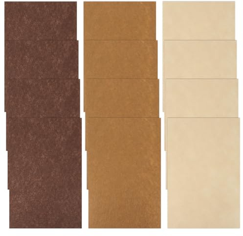 12 Pcs Felt Sheets, 7.8×11.8 1mm Thick Soft Felt Fabric Sheet 3 Assorted Brown Series Colors Felt Pack Non-Woven Acrylic Craft Fabric for DIY Crafts Patchwork Sewing Squares
