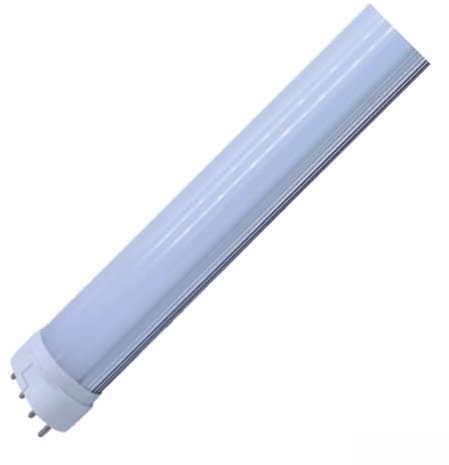 OUHFCASN Ampoule LED 2G11 Lampe à tube à barre Lampe horizontale à LED de type H 18 W 2G11 PL Tube à barre Ampoule LED en aluminium pour atelier de magasin à grande hauteur(3000K)