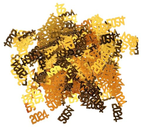 MUELODSIC Confeti Decorativo Fiesta de Año Suministros de Mesa para Celebración Adornos Brillantes para Decoración de Invitados