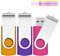 64GB 3 Pezzi Chiavetta USB 2.0 SRVR Girevole Pen Drive per archiviazione dati Unità Pennetta USB con Corda (Multicolore)