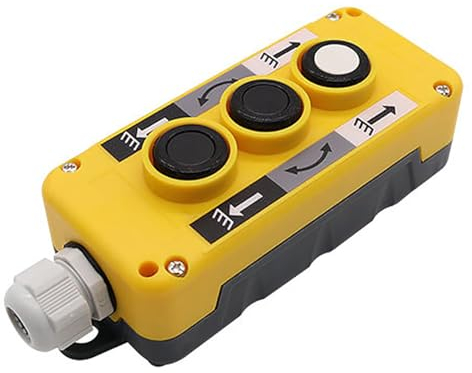 COP-3B - Interruttore di controllo a sospensione per gru COP-3B, interruttore a sospensione per controllo della gru in plastica ABS per sollevatore e sollevatore (scatola di controllo a 3 pulsanti)