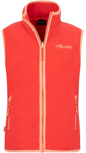 Trollkids Kinder Arendal Weste, Sweet Cherry-Dahlia, 176