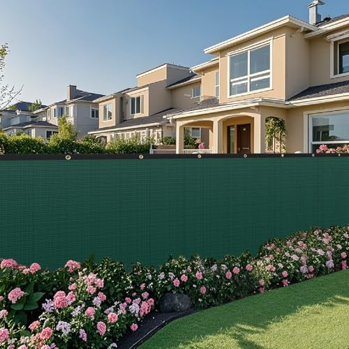 4' x 50' Fence Privacy Screen,Privacy Fence Shade Covers - 90% Blockage Heavy Duty Fence Panels for Garden Backyard Outdoor Home Decoration (Green)