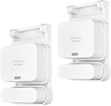 Garage Door Bracket for SimpliSafe Alarm Entry Sensors - Easy Installation Garage Door Security Accessory (2 Pack)