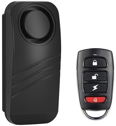Allarme Antifurto per Bicicletta e Moto con Sensori di Vibrazione Wireless e Telecomando - 100 dB, Accessori Scooter
