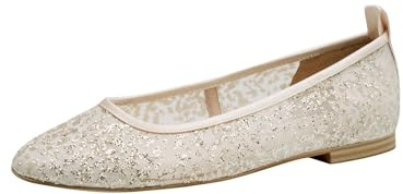 Tamaris Ballerina Women's Vegan Elegant, Beige, 6 UK