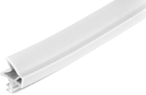 cyclingcolors Guarnizione per porte e finestre 12mm bianco gomma termoplastica striscia flessibile isolamento, 1 metro