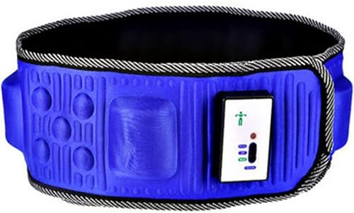 Masajeador Abdominal Automático, Cinturón Reductor Vibratorio Corporal, Masajeador Muscular de Cintura con 2 Velocidades Ajustables, para Aliviar el Dolor de Abdominal, Espalda y Piernas.