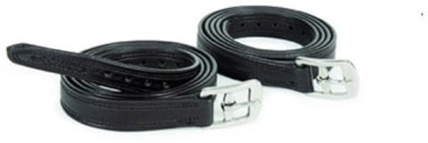 Shires Easy Care Non Stretch Stirrup Leathers - 61 Black