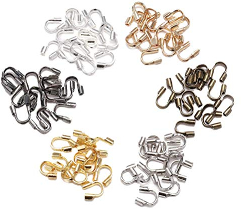 300 StüCk DIY U-FöRmige Positionierungsrohre FüR Schmuckherstellung, Rostfrei Und Langlebig, Leicht Und Praktisch, Ideal FüR DIY-Schmuck, Assortierte Farben, Kupfer