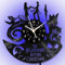 KingLive Vinyl Wall Clock Jack and Sally Skellington, LED Clocks 12” Nightmare Christmas 7 Color Retro Clock, for Kids Disne Wall Clock Handmade Decor