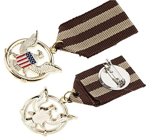 Usa-flagge Steigen Eagle Medaille Abzeichen Uniform Brosche Pin Patriotische Nationaltag Schmuck