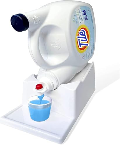 Liquid Laundry Detergent Holder Stand with Drip Tray - 1 Pack - White