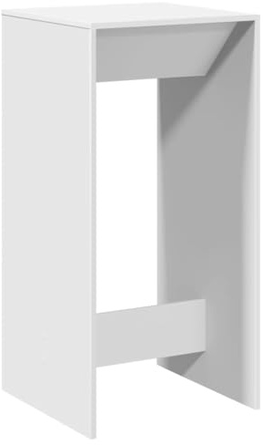 vidaXL Mesa Alta de Bar Madera de ingeniería Blanca 51x50x103,5 cm
