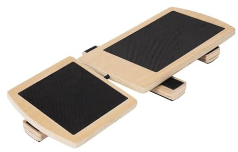 NJTHNTJR Tabla de equilibrio de madera para pies de una sola pierna, antideslizante, entrenador de equilibrio de columpio, entrenador de equilibrio de tobillo y pie