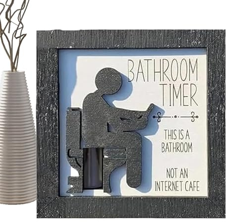 Temporizador de Reloj de para Inodoro, Temporizador de para baño, Herramienta de Entrenamiento para IR al baño, excelente artesanía, Funciona fácilmente, 10 cm, para el hogar y los niños